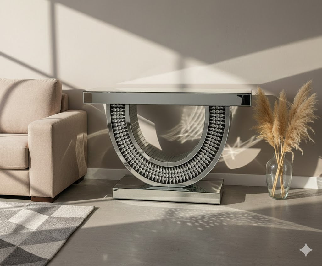 Mesa espejo decorativa